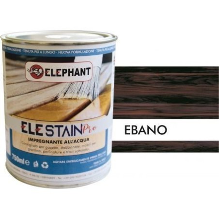 750ml water-based wood stain ELE STAIN PRO Ebony - Water Products