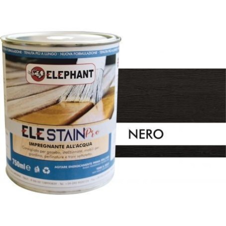 Teinture pour bois à base d'eau ELE STAIN PRO noire 750 ml - Produits de l'eau