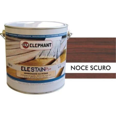 2.5lt water-based wood stain ELE STAIN PRO Dark Walnut - Water Products
