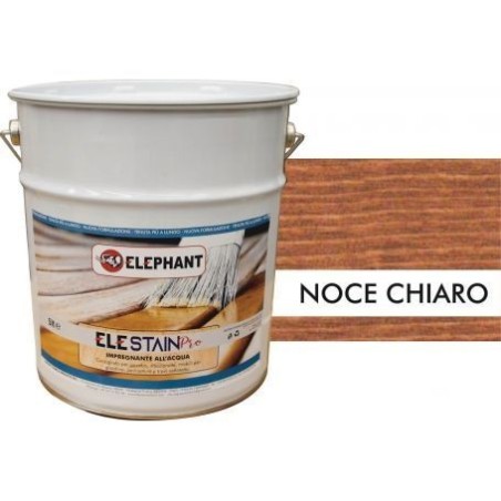 Impregnante 5lt per legno ad acqua ELE STAIN PRO Noce Chiaro - Prodotti ad Acqua
