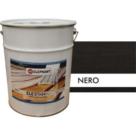Impregnante 10lt per legno ad acqua ELE STAIN PRO Nero - Prodotti ad Acqua