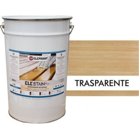 Impregnante 25lt per legno ad acqua ELE STAIN PRO Trasparente - Prodotti ad Acqua
