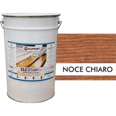 Impregnante 25lt per legno ad acqua ELE STAIN PRO Noce Chiaro - Prodotti ad Acqua