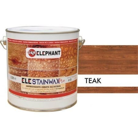 ELE STAINWAX PRO Teak 2.5lt water-based wax impregnator for wood - Water Products