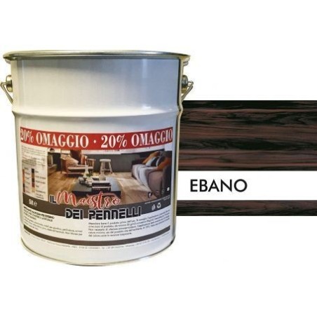 Imprégnateur pour bois externe de 5 litres pour cycle de cirage professionnel à base d'eau Ebano Maestro - Produits de l'eau