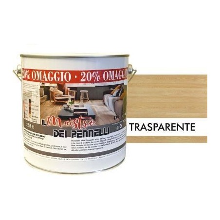 Imprégnateur pour bois externe de 2,5 litres pour cycle de cirage professionnel à base d'eau Transparent Maestro - Produits de l'eau