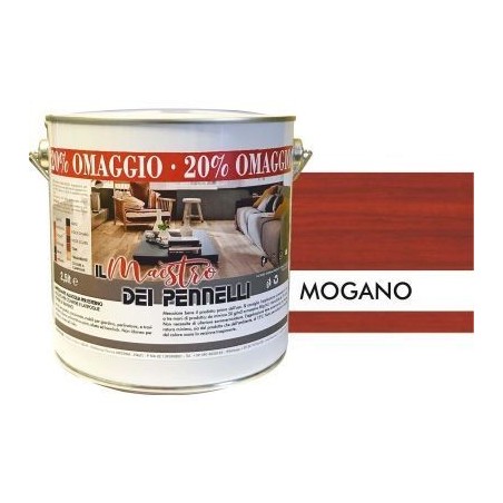 Imprégnateur externe pour bois de 2,5 litres pour cycle de cire professionnel à base d'eau Mahogany Maestro - Produits de l'eau