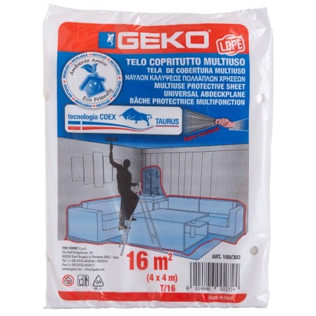 TELONE COPRITUTTO POLIETILENE 4X 4 M 150 G 10MY - Accessori per Verniciatura