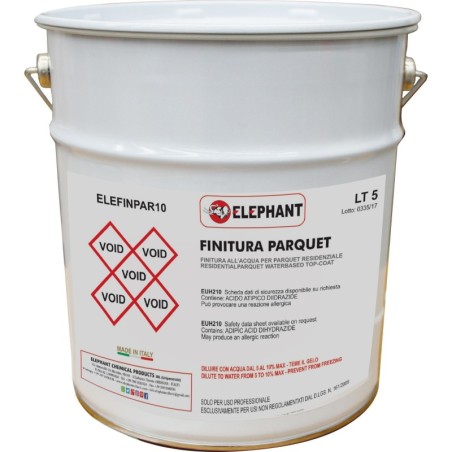 ELEFINPAR Finition parquet à base d'eau 5 L - Produits à base d'eau ou de solvants