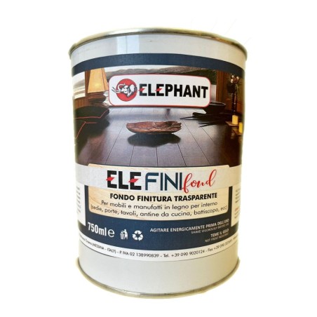 EleFiniFond Transparent Water-Based Matt Finishing Primer 750ml - Water or Solvent Products