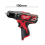 Trapano 12V Milwaukee M12 BPD-0