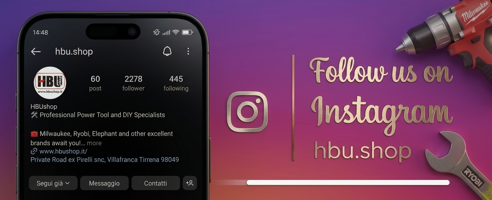 Follow us on Instagram